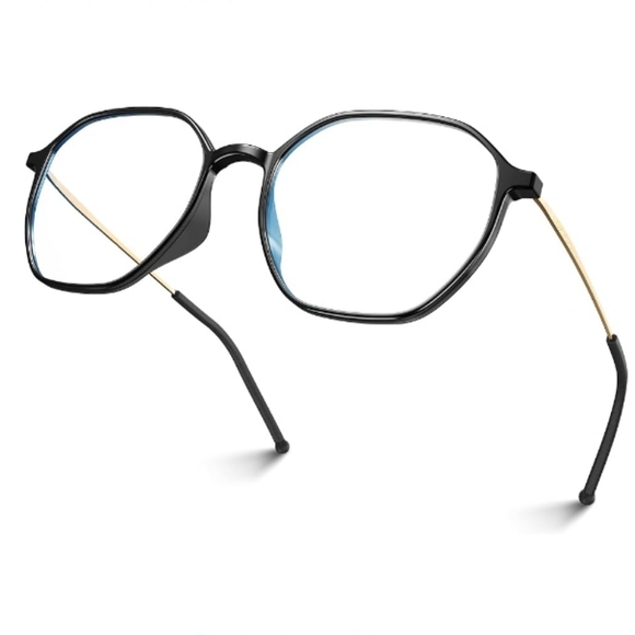 Visone Accessories - Blue Light Blocking Glasses Anti Glare Eye Protection Black Frame